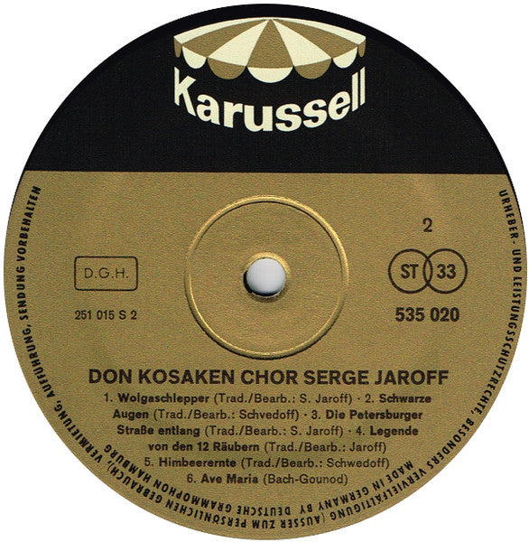 Don Kosaken Chor Serge Jaroff - Don Kosaken Chor Serge Jaroff (LP) 49435