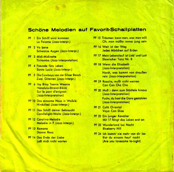 Stefan Dorano Und Die Larson-Boys / Orchester Lothar Nakat - Cafe Oriental / Vaya Con Dios 21431