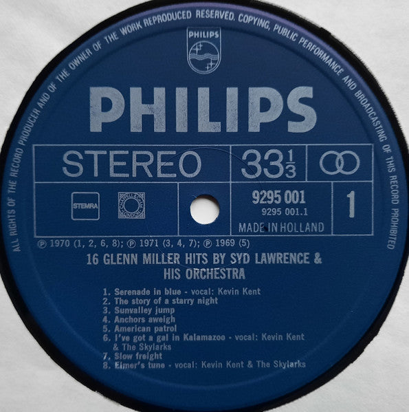 Syd Lawrence & His Orchestra – 16 Glenn Miller Hits (LP) 49192