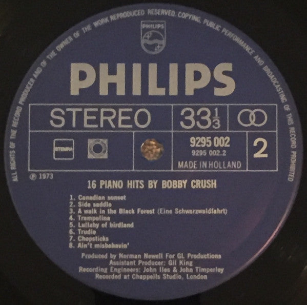 Bobby Crush – 16 Piano-Hits von Bobby Crush (LP) 41289