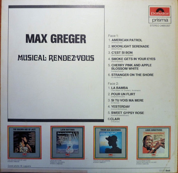 Max Greger - Musical Rendez-Vous (LP) 49692 Vinyl LP Vinyl Goed / Hoes Goed