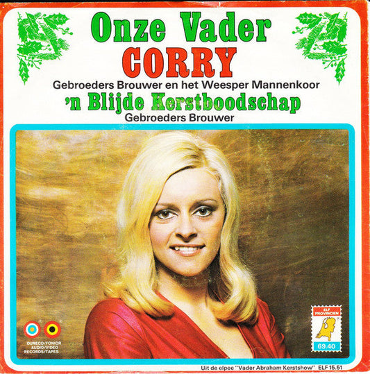 Corry M.m.v. Gebroeders Brouwer En Het Weesper Mannenkoor - Onze Vader 28717 Vinyl Singles Vinyl Goed / Hoes Goed