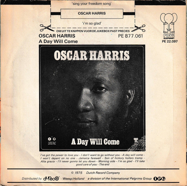 Oscar Harris - Sing Your Freedom Song 30824 Vinyl Singles Vinyl Goed / Hoes Goed
