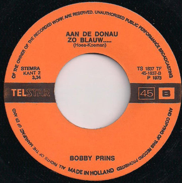 Bobby Prins - Ay Maria 11018 Vinyl Singles Vinyl Goed / Hoes Generic