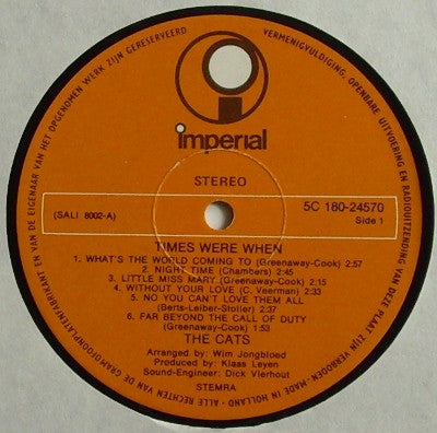 Cats - Times Were When (LP) 49624