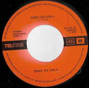 Eddy & Lolla - Samen Naar Parijs 02720 Vinyl Singles Vinyl Goed / Hoes Goed