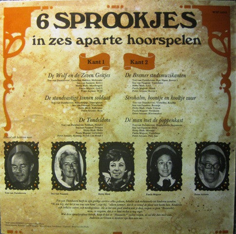 Ton van Duinhoven, Ina van Faassen, Hetty Blok - 6 Sprookjes - Deel 3 (LP) 51388 Vinyl LP Vinyl Goed / Hoes Goed