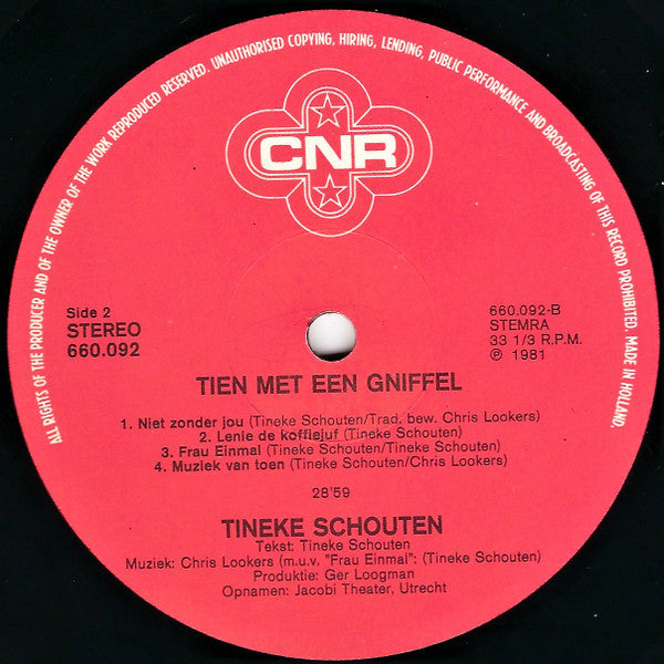 Tineke Schouten - Ten With A Gniffel (LP) 45466