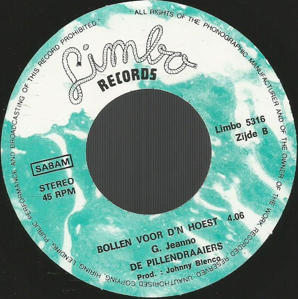 Chicken Charley / De Pillendraaiers - Dat Komt In De Saccoche / Bollen Voor De Hoest 15669 Vinyl Singles Vinyl Goed / Hoes Goed