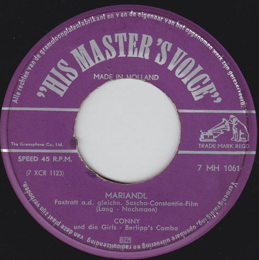 Conny - Mariandl 15896 Vinyl Singles Vinyl Goed / Hoes Goed
