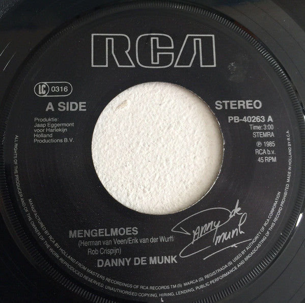 Danny de Munk - Mengelmoes 32495 Vinyl Singles Vinyl Goed / Hoes Goed