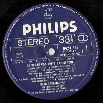 Frits Rademacher – Das Beste von Frits Rademacher (LP) 46598