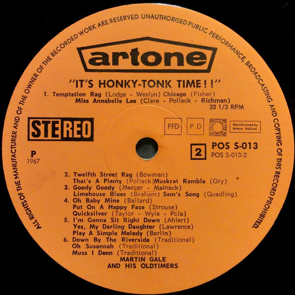 Martin Gale und seine Oldtimer – Es ist Honky-Tonk-Zeit! (LP) 40874