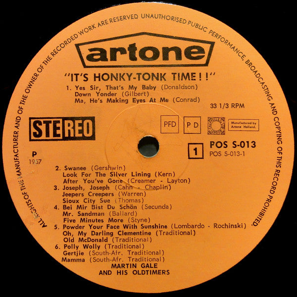 Martin Gale und seine Oldtimer – Es ist Honky-Tonk-Zeit! (LP) 40874