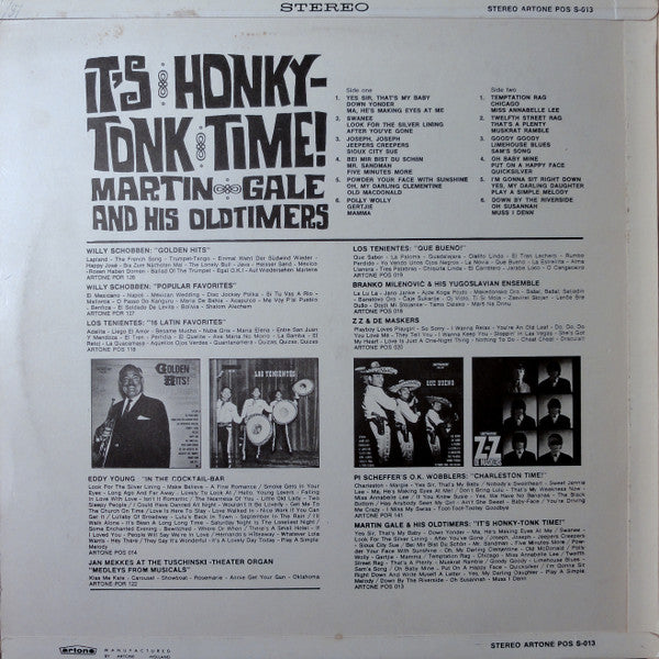 Martin Gale And His Oldtimers - It's Honky Tonk Time! (LP) 40874 Vinyl LP Vinyl Goed / Hoes Goed