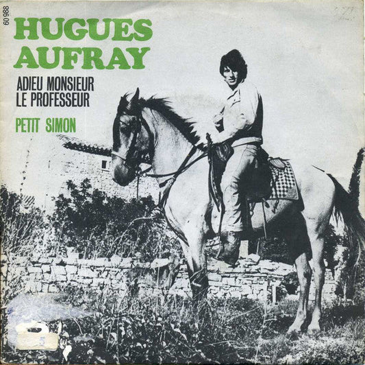 Hugues Aufray - Adieu Monsieur Le Professeur 13199 Vinyl Singles Vinyl Goed / Hoes Goed