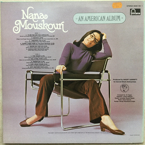 Nana Mouskouri - An American Album (LP) 46143 Vinyl LP Vinyl Goed / Hoes Goed
