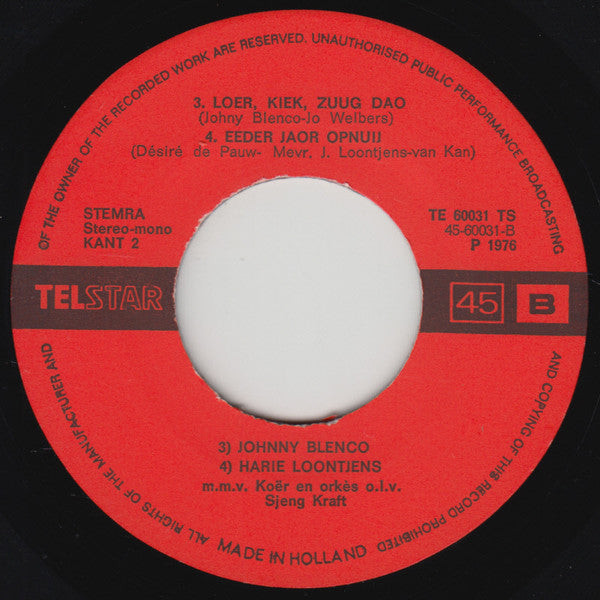 Various - Karneval In Mestreech 1977 33205 Vinyl Singles EP Vinyl Goed / Hoes Goed