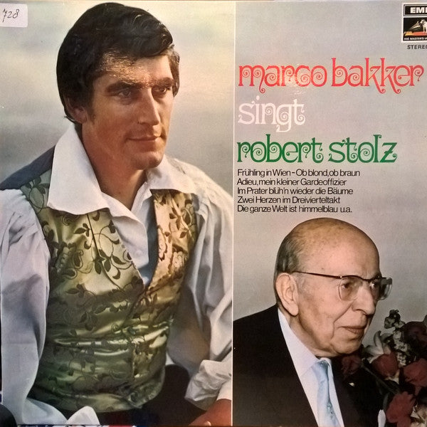 Marco Bakker - Singt Robert Stolz (LP) 42162 Vinyl LP Vinyl Goed / Hoes Goed