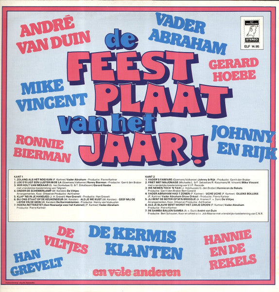 Various - De Feestplaat Van Het Jaar (LP) 41930 Vinyl LP Vinyl Goed / Hoes Goed
