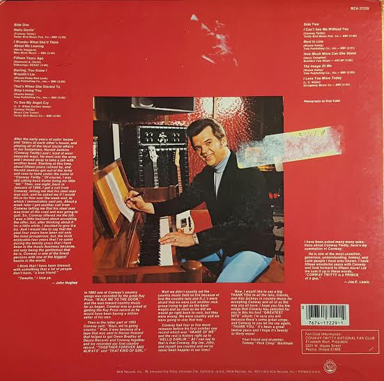 Conway Twitty - Conway Twitty's Greatest Hits Vol. I (LP) Vinyl LP Vinyl Zeer Goed / Hoesje Goed "VINYLSINGLES.NL"
