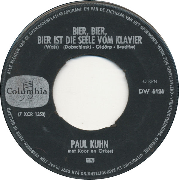Paul Kuhn - Es Gibt Kein Bier Auf Hawaii 34205 Vinyl Singles Vinyl Goed / Hoes Generic