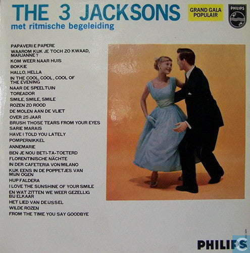 3 Jacksons - The 3 Jacksons Met Ritmische Begeleiding (10") 50509 Vinyl LP 10" Vinyl Goed / Hoes Goed