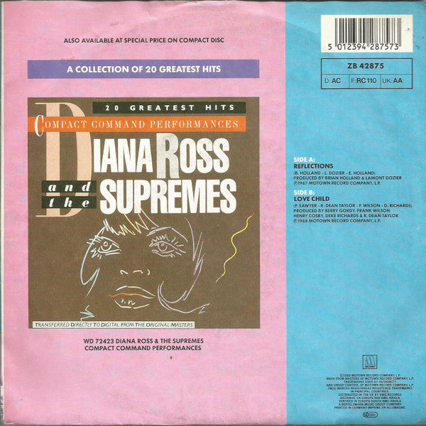 Supremes - Reflections 42788 vinylsingle Vinyl Goed / Hoes Goed