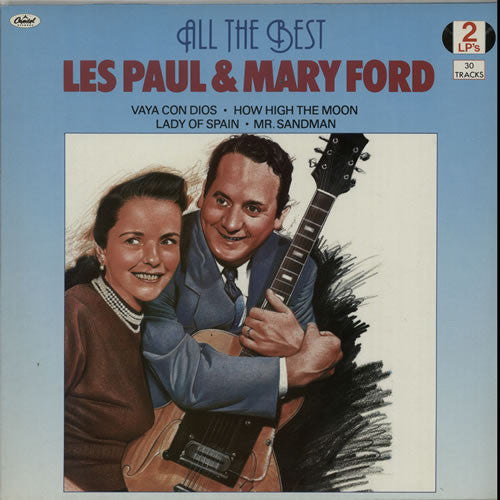 Les Paul & Mary Ford - All The Best (LP) 50228 Vinyl LP Dubbel Vinyl Goed / Hoes Goed