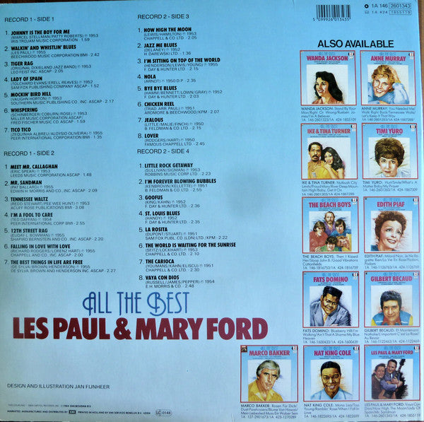 Les Paul & Mary Ford - All The Best (LP) 50228 Vinyl LP Dubbel Vinyl Goed / Hoes Goed