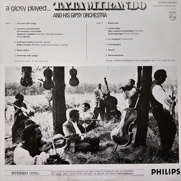 Tata Mirando und sein Gipsy Orchestra – A Gipsy Played (LP) 50962