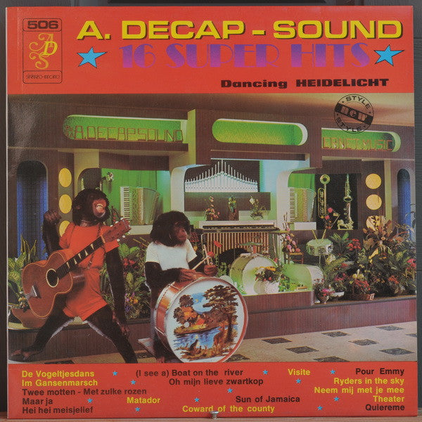 Decap Organ Antwerp - A. Decap-Sound (LP) Vinyl LP Vinyl Zeer Goed / Hoesje Goed "VINYLSINGLES.NL"