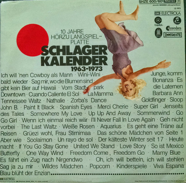 Various - Schlager Kalender 1963-1973 (LP) 50626 Vinyl LP Dubbel Vinyl Goed / Hoes Goed