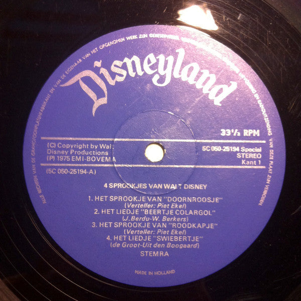 Various - 4 Fairy Tales by Walt Disney (LP) 51297