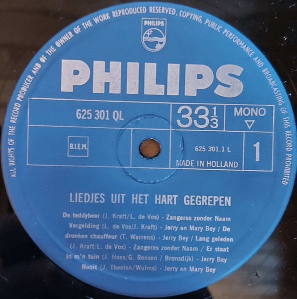 Singer Without a Name und Jerry and Mary Bey – Songs from the Heart (LP) 43429 (B-Wahl))