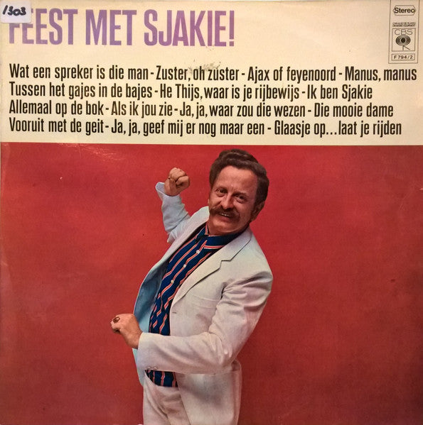 Sjakie Schram - Feest Met Sjakie (LP) 50235 Vinyl LP Vinyl Goed / Hoes Goed