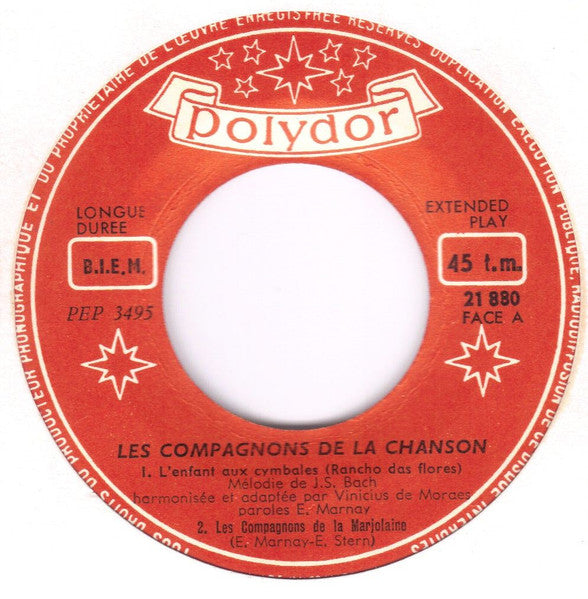 Compagnons De La Chanson - Cheveux Fous Et Lèvres Roses 16987 Vinyl Singles EP Vinyl Goed / Hoes Goed