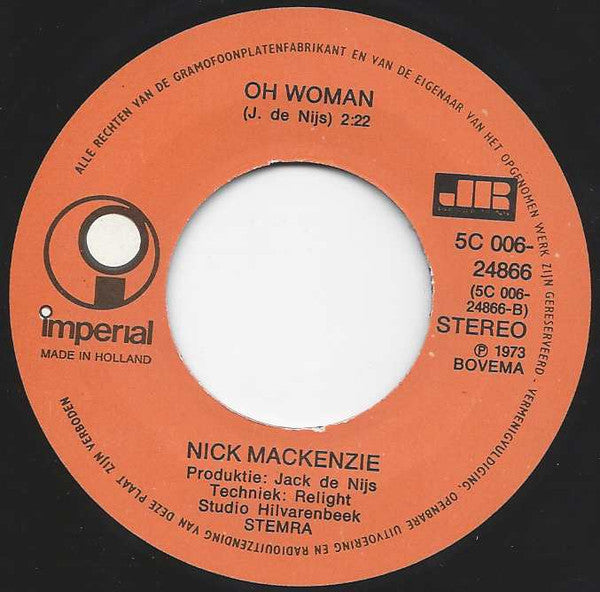 Nick MacKenzie - Juanita 43129 Vinyl Singles Vinyl Goed / Hoes Goed