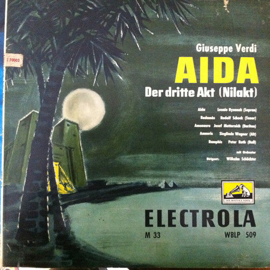 Leonie Rysanek, Rudolf Schock, ... - Giuseppe Verdi: Aida, Der Dritte Akt (Nilakt) (10") Vinyl LP 10" Vinyl Goed / Hoes Goed