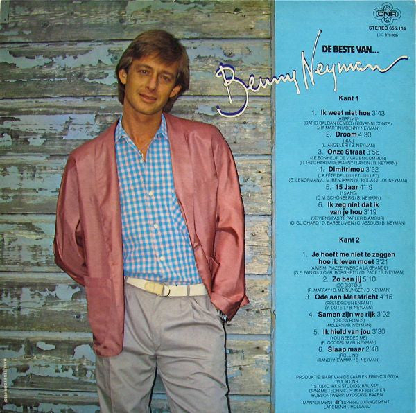 Benny Neyman - De Beste Van... Benny Neyman (LP) Vinyl LP Vinyl Zeer Goed / Hoesje Goed "VINYLSINGLES.NL"