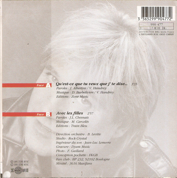 C. Jérôme - Qu'est-ce Que Tu Veux Que J'te Dise Vinyl Singles Vinyl Zeer Goed / Hoesje Goed "VINYLSINGLES.NL"
