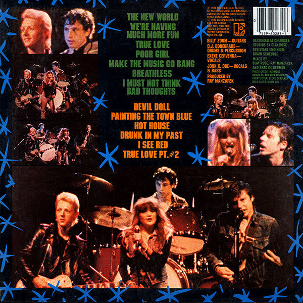 X - More Fun In The New World (LP) 41751 Vinyl LP Vinyl Goed / Hoes Goed