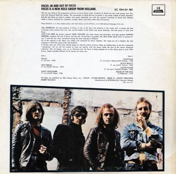 Focus - In And Out Of Focus (LP) Vinyl LP Vinyl Zeer Goed / Hoesje Goed "VINYLSINGLES.NL"