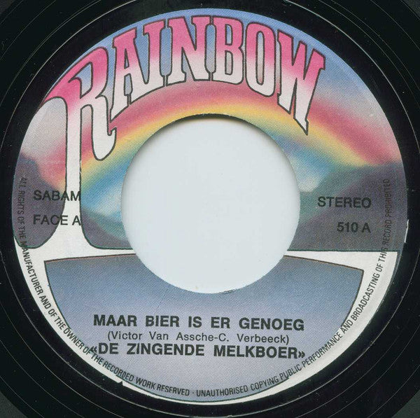 Zingende Melkboer - Maar Bier Is Er Genoeg 29931 Vinyl Singles Vinyl Goed / Hoes Goed