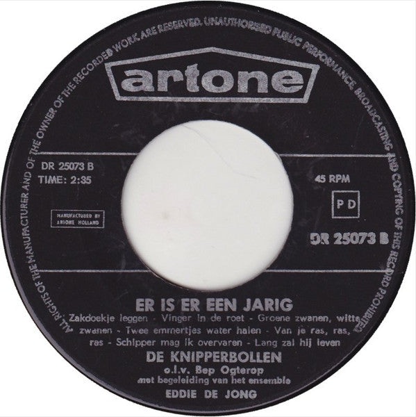 Knipperbollen - Er Is Er Een Jarig 13046 Vinyl Singles Vinyl Goed / Hoes Goed