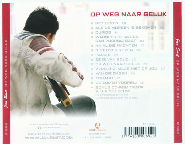 Jan Smit - Op Weg Naar Geluk (CD) Compact Disc Vinyl Goed / Hoes Goed