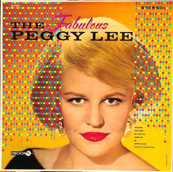 Peggy Lee - The Fabulous Peggy Lee (LP) 50121 Vinyl LP Vinyl Goed / Hoes Goed