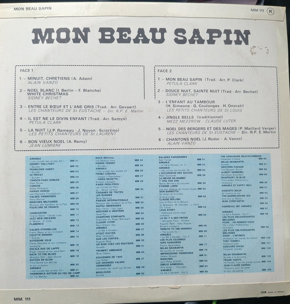 Various - Mon Beau Sapin (LP) 49109 Vinyl LP Vinyl Goed / Hoes Goed