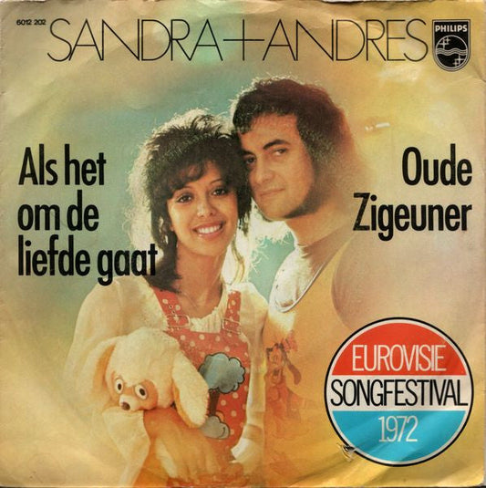 Sandra & Andres - Als Het Om De Liefde Gaat 04240 Vinyl Singles Vinyl Goed / Hoes Goed
