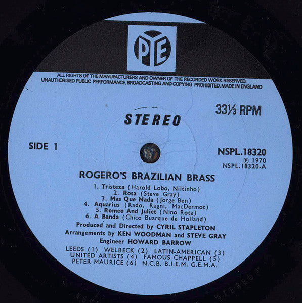 Rogero's Brazilian Brass - Rogero's Brazilian Brass (LP) 46230